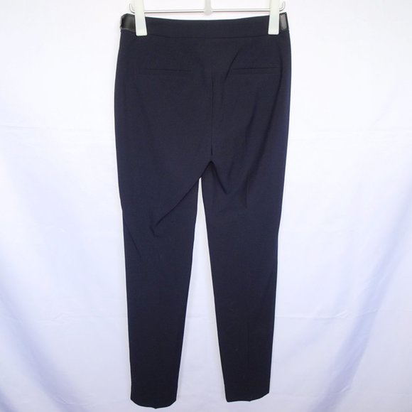 Zara Navy Faux Buckle Dress Pants - Picture 2 of 4